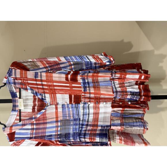 Maeve Small Women's Plaid Button-Front Tunic Top - Picture 3 of 7